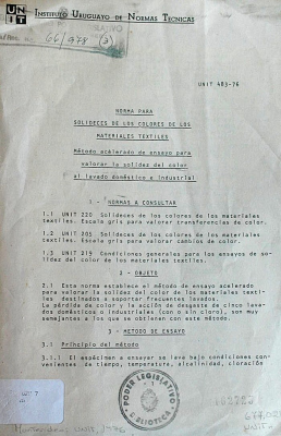Norma para solideces de los colores de los materiales textiles : método acelerado de ensayo para valorar la solidez del color al lavado doméstico e industrial