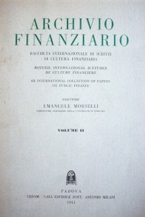 Archivo finanziario