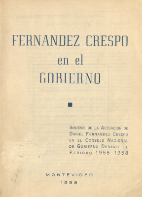 Fernández Crespo en el Gobierno