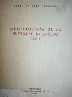 Metodología de la enseñanza del Derecho Civil