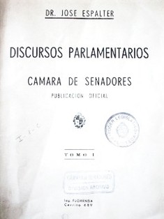 Discursos parlamentarios