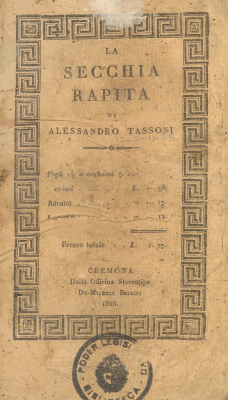 La secchia rapita : poema eroicomico