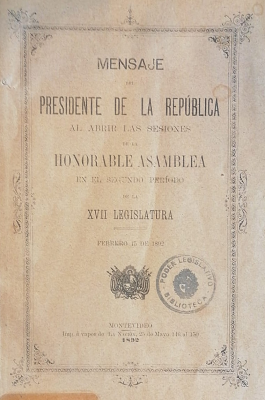 Mensaje del Presidente de la República al abrir las sesiones de la Honorable Asamblea : en el segundo período de la XVII legislatura