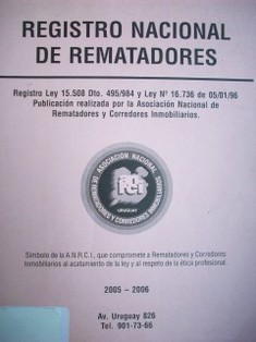 Registro Nacional de Rematadores