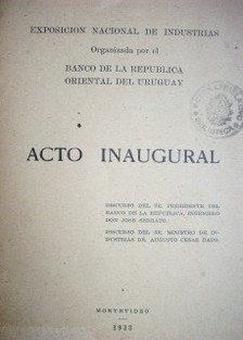 Acto inaugural