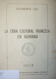 La obra cultural Francesa en Alemania