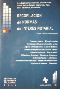 Recopilación de normas de interés notarial