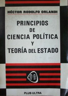 Principios de Ciencia Política y teoría del Estado