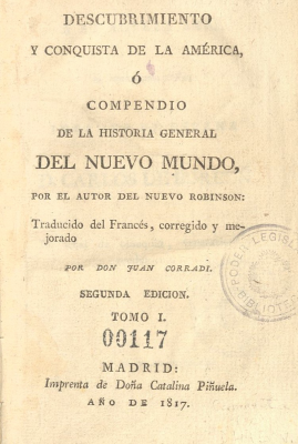 Descubrimiento y conquista de la América, ó compendio de la historia general del Nuevo Mundo