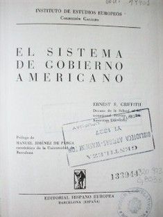 El sistema de gobierno americano