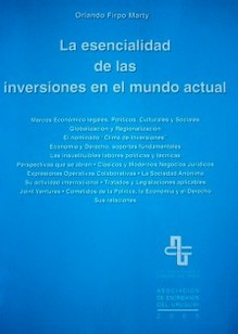 La esencialidad de las inversiones en el mundo actual