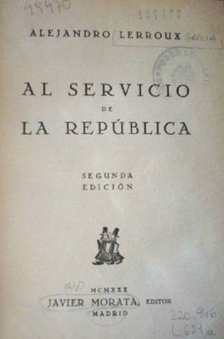 Al servicio de la República