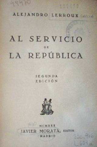 Al servicio de la República
