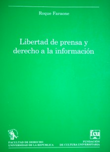 Libertad de prensa y derecho a la información