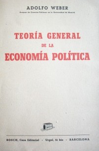 Teoría general de la economía política