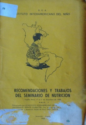 Recomendaciones y trabajos del seminario de nutrición