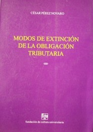 Modos de extinción de la obligación tributaria