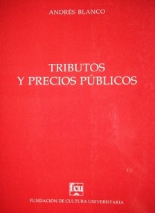 Tributos y precios públicos