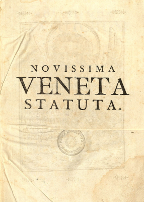 Novissimum statutorum ac venetarum legum volumen, duabus in partibus divisum