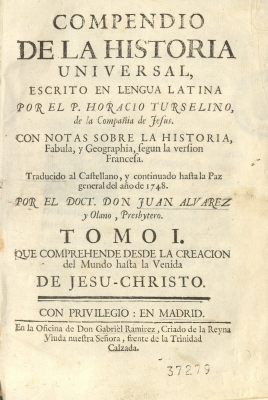 Compendio de la historia universal, escrito en lengua latina