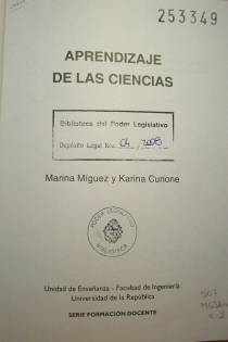 Aprendizaje de las ciencias