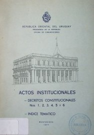 Actos Institucionales