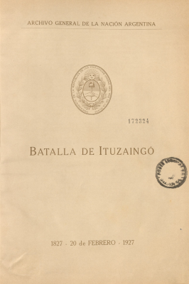 Batalla de Ituzaingó : 1927 - 20 de febrero - 1927