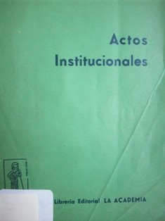 Actos institucionales