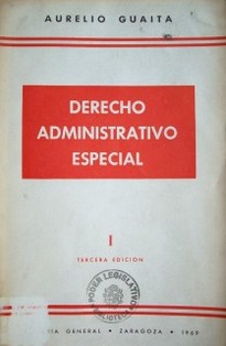 Derecho administrativo especial