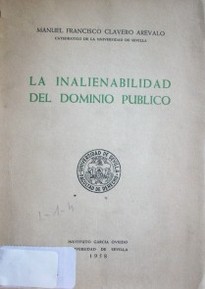 La inalienabilidad del dominio público