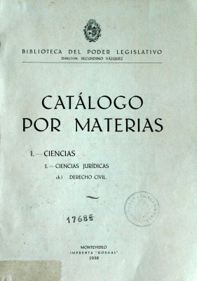 Catálogo por materias : Ciencias : Ciencias Jurídicas : Derecho Civil.