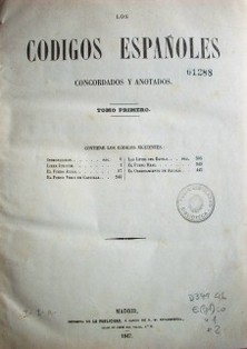 Los códigos españoles concordados y anotados