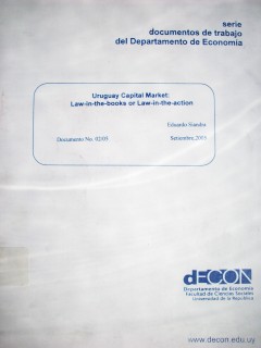 Uruguay capital market : law-in-the-books or law-in-action?
