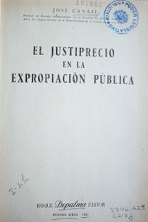 El justiprecio en la expropiación pública