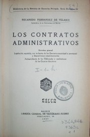Los contratos administrativos