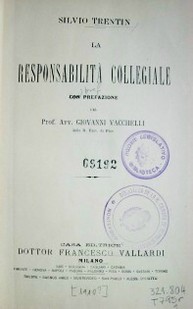 La responsabilità collegiale