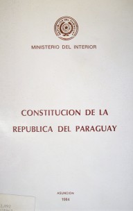 Constitución de la República del Paraguay.