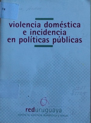 Violencia doméstica e incidencia en políticas públicas