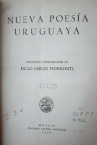 Nueva poesía uruguaya