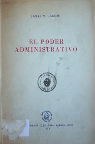 El poder administrativo