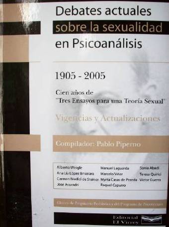 Debates actuales sobre la sexualidad en psicoanálisis