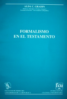 Formalismo en el testamento