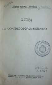 Lo Contencioso Administrativo