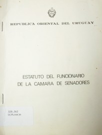 Estatuto del Funcionario de la Cámara de Senadores