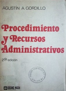 Procedimiento y recursos administrativos