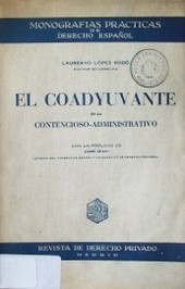 El coadyuvante en lo contencioso-administrativo