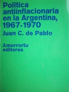 Política antiinflacionaria en la Argentina, 1967-1970