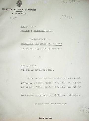 Salario y seguridad social