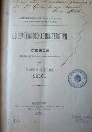 Lo contencioso administrativo