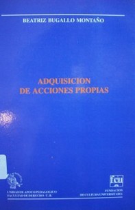 Adquisición de acciones propias